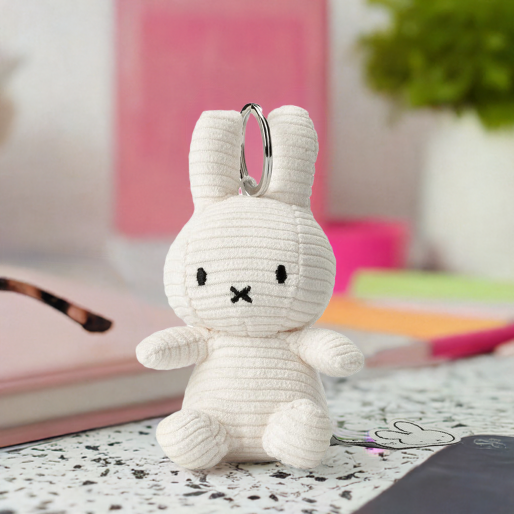 Miffy Keychain Corduroy Offwhite