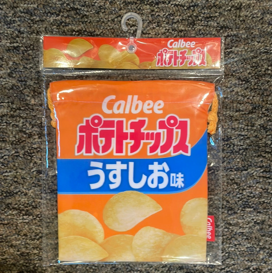 Calbee Chips Drawstring Bag