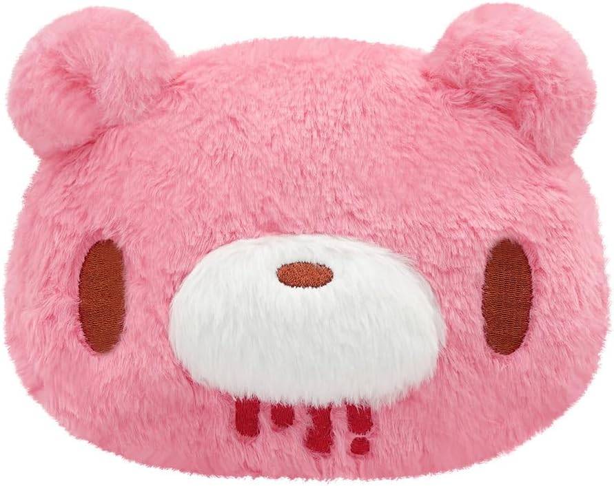 Gloomy Bear Face Fluffy Zipper Pouch