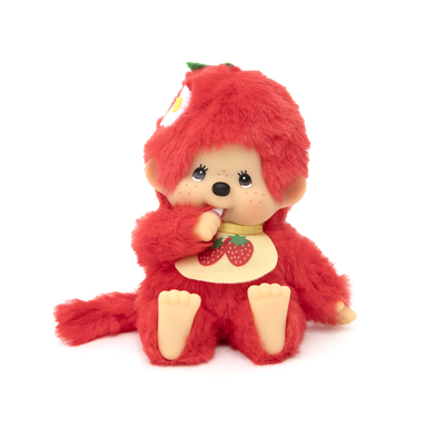 Monchhichi Fruit Color XS Plush - Strawberry Red