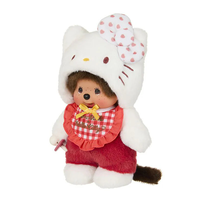 Monchhichi x Hello Kitty Gingham Checker Plush