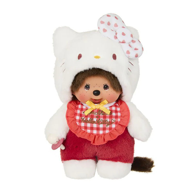 Monchhichi x Hello Kitty Gingham Checker Plush