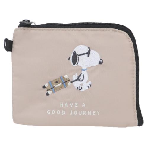Snoopy Have a Good Journey Small Zipper Wallet
