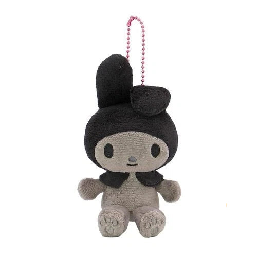 Me Melody Black Plush Keychain Charm
