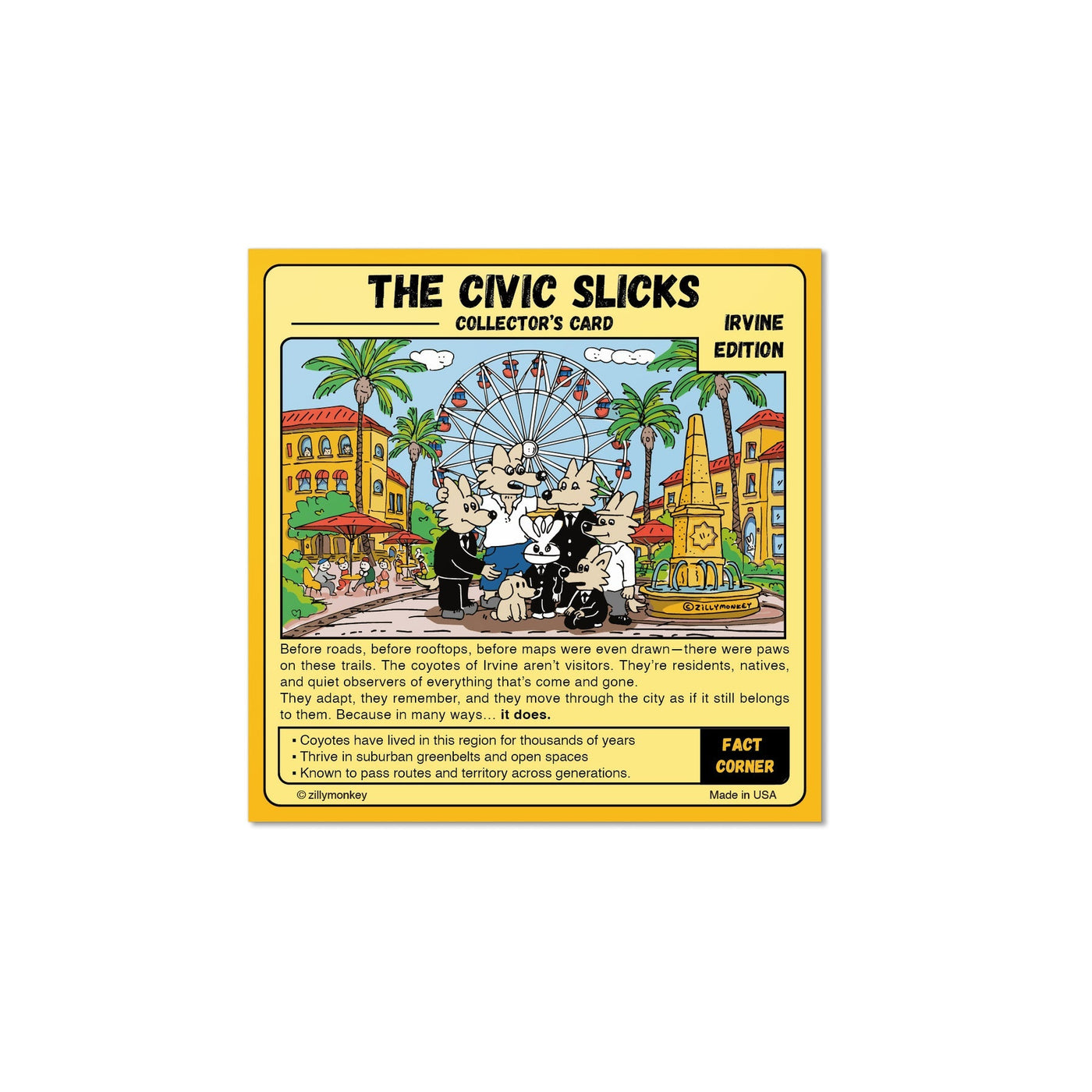 Civic Slicks Irvine Sticker