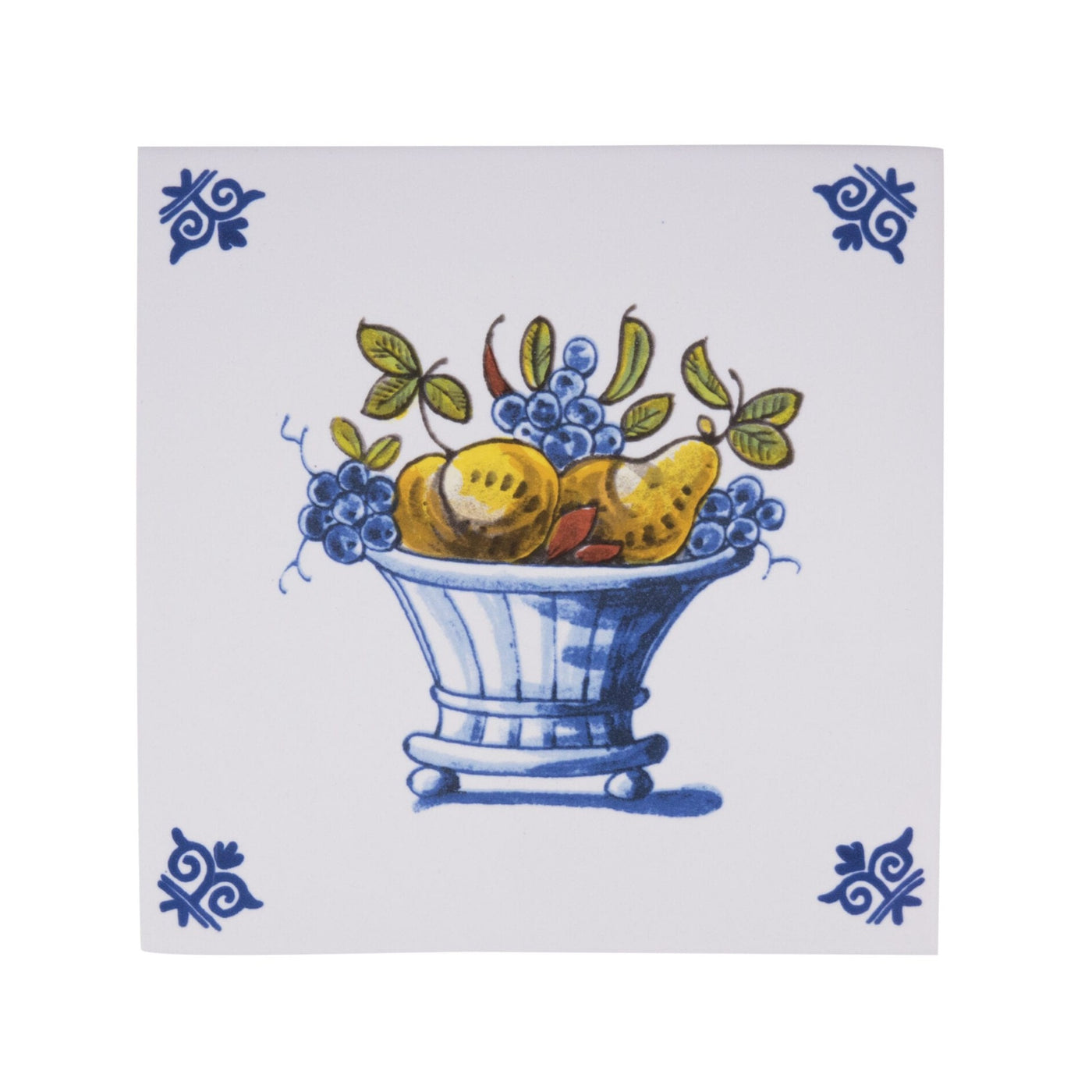 Tile Fruit Basket (701) Delft Polychrome by Royal Delft