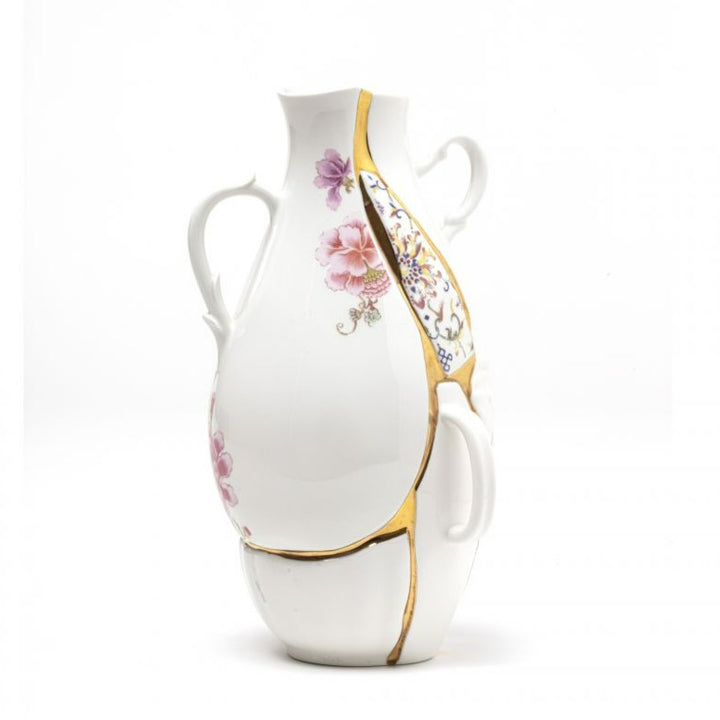 Kintsugi Porcelain Vase Tall by Seletti | zillymonkey Kintsugi Porcelain Vase Tall by Seletti | zillymonkey