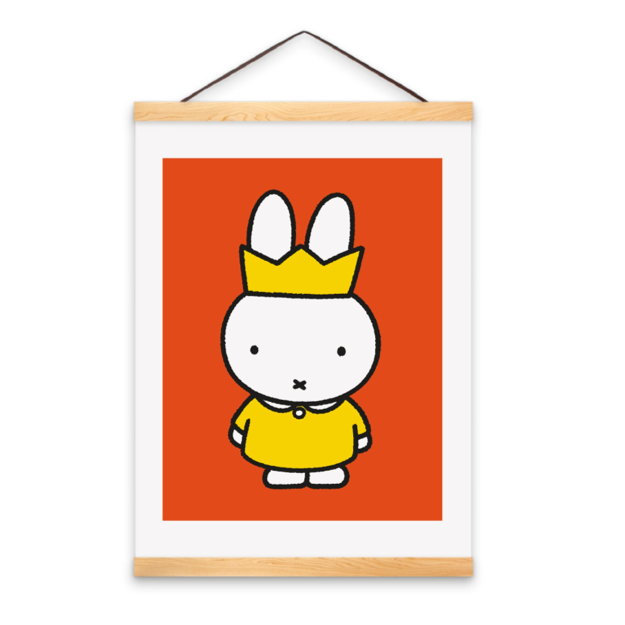 Miffy Queen with Crown Wall Art