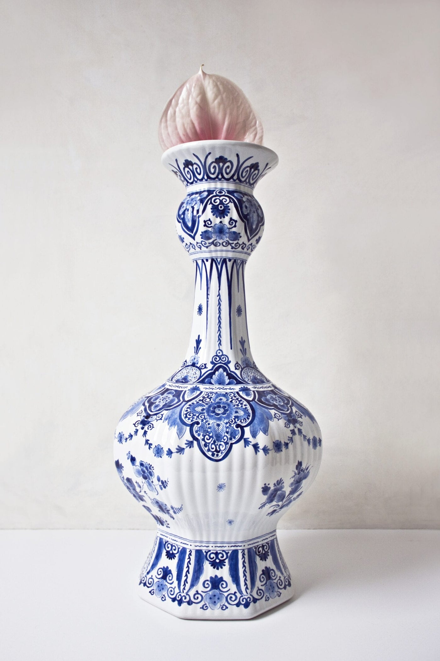 Peacock Vase Hand-Painted by Royal Delft