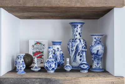 Delft Blue Hand-Painted Small Vase