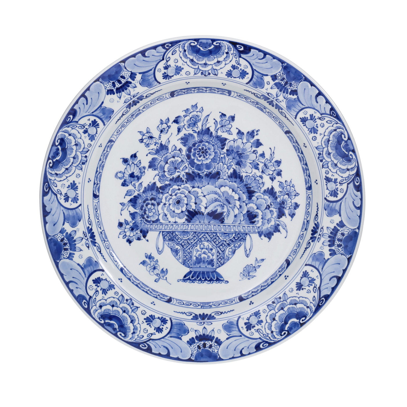 Plate Flower (200) Hand-Painted by Royal Delft