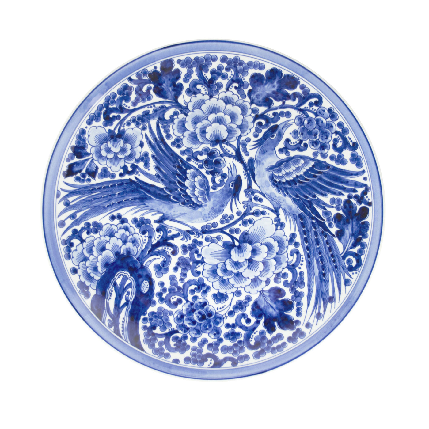Plate Peacock (700) Hand-Painted by Royal Delft