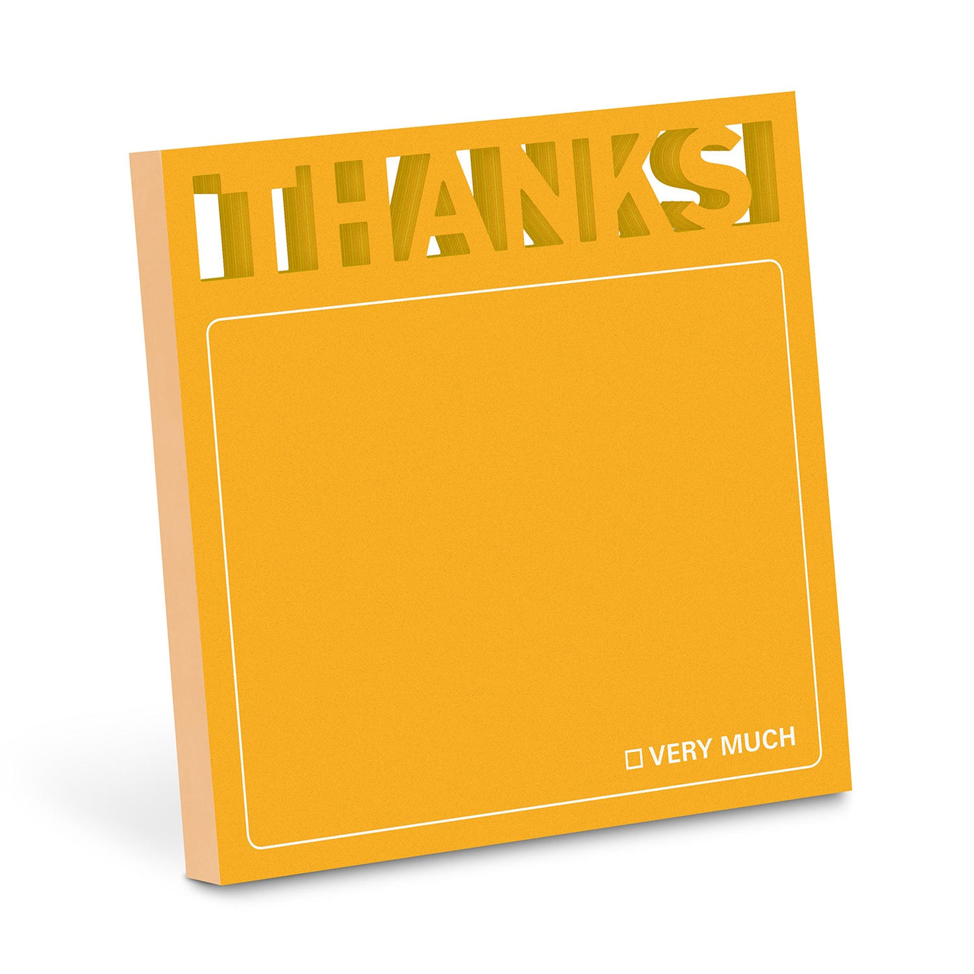 Thanks Die Cut Sticky Notes