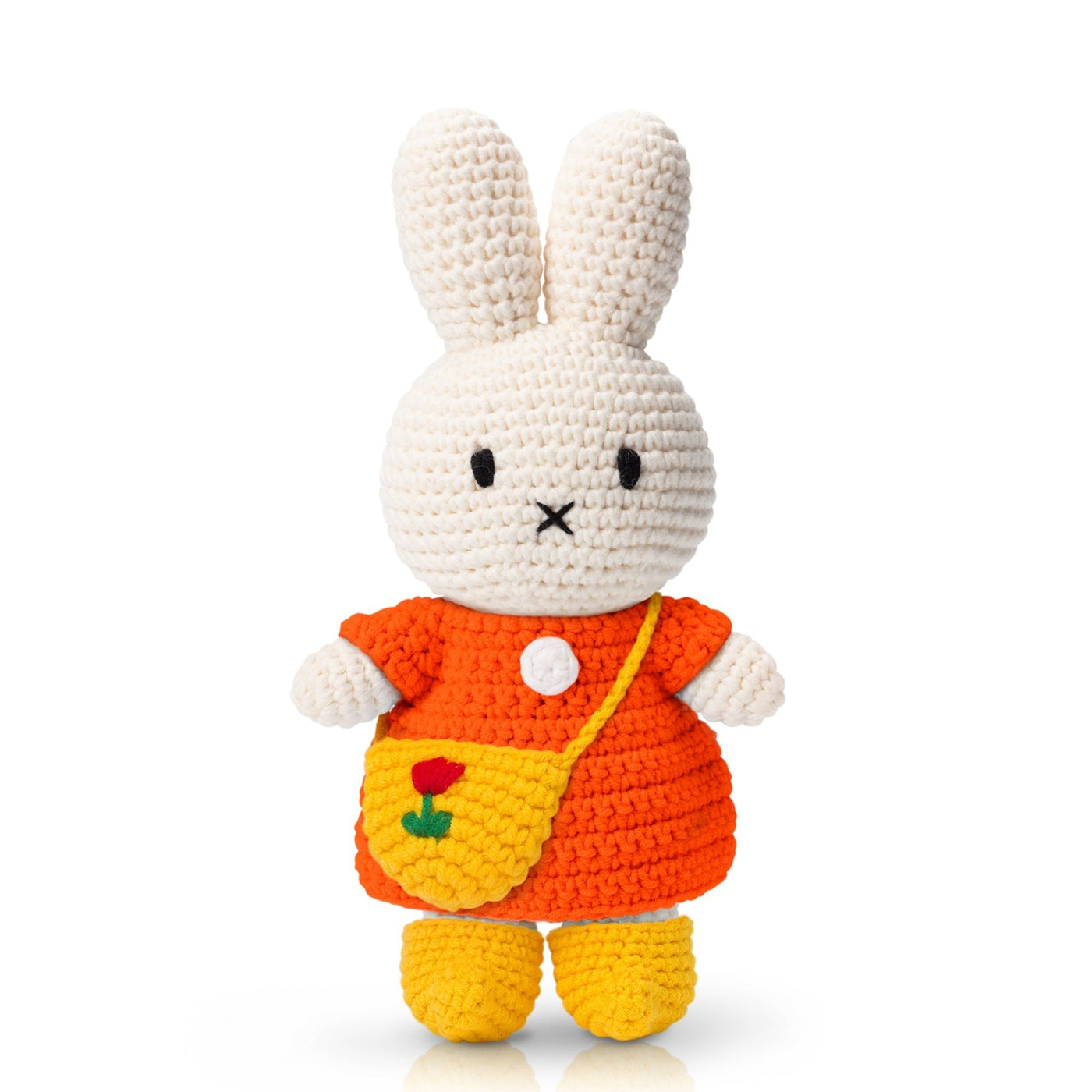 Crocheted Miffy with Tulip Bag & Shoes