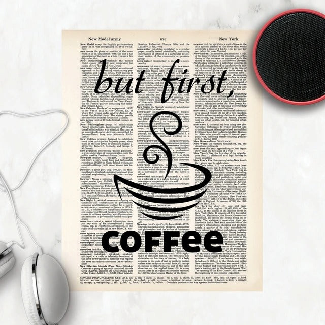 But First Coffee Print Blue Poppy Gallery