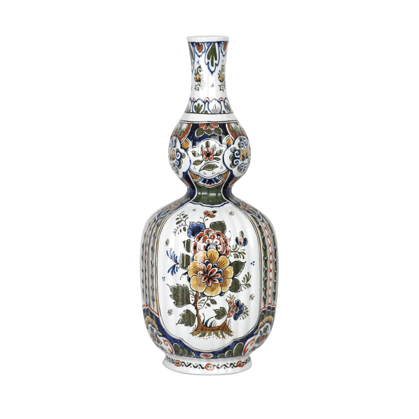 Delft Polychrome Vase Hand-Painted by Royal Delft