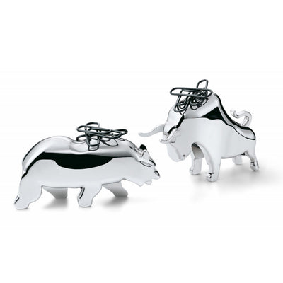 Bull & Bear Paperclip Holders by Philippi