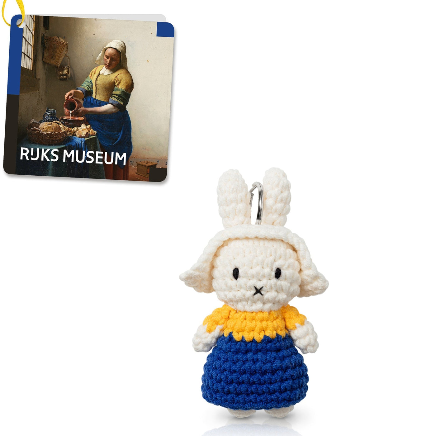 Miffy Keychain Rijks Museum Milkmaid by Just Dutch