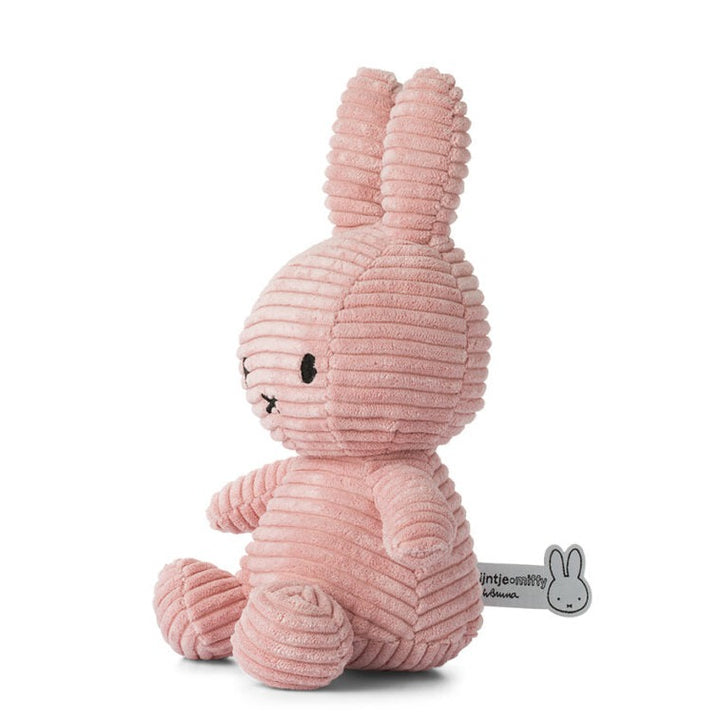 Miffy Sitting Corduroy Plush Pink by Bon Ton Toys | zillymonkey