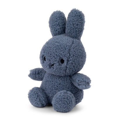 Miffy Sitting Fluffy Teddy Plush Blue