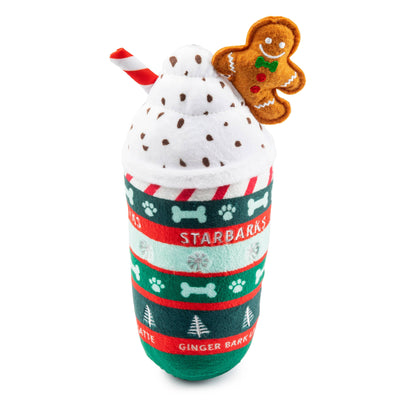 Starbarks Ginger Bark Latte Christmas Dog Toy