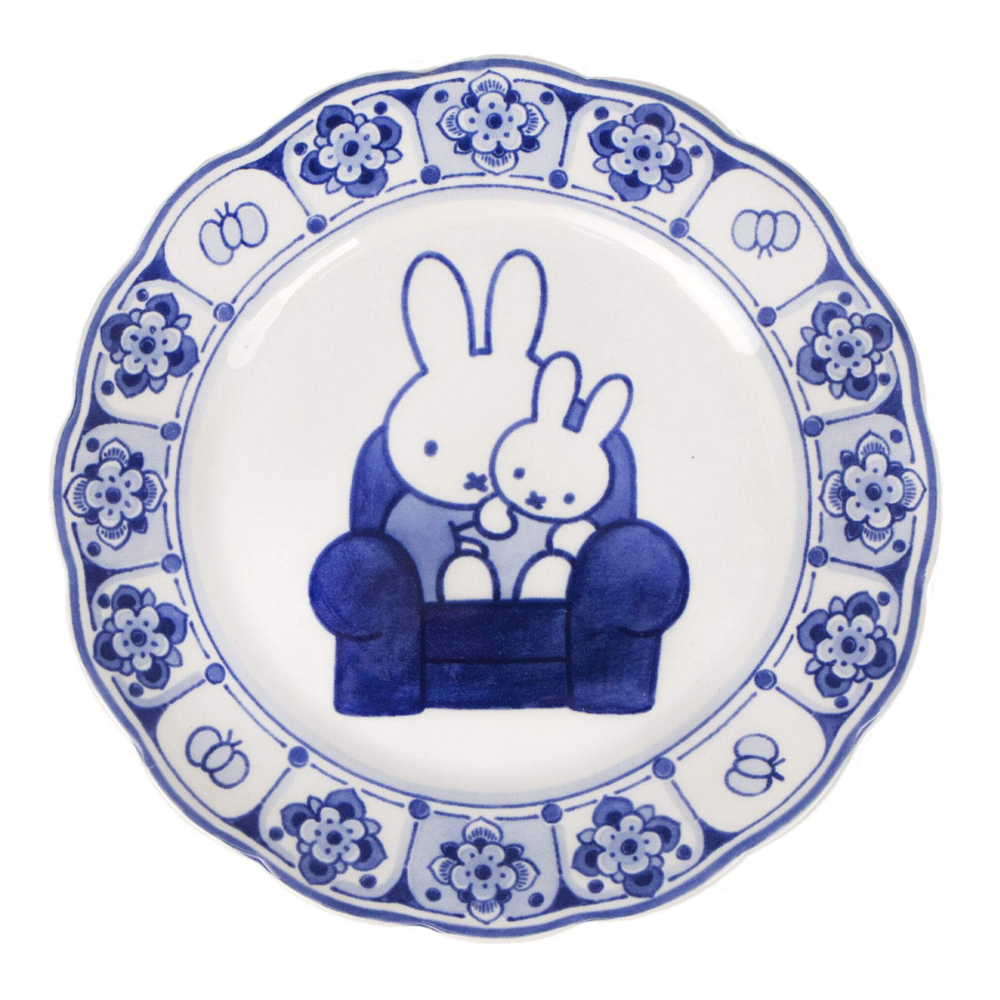 Miffy Plate Delft Blue by Royal Delft
