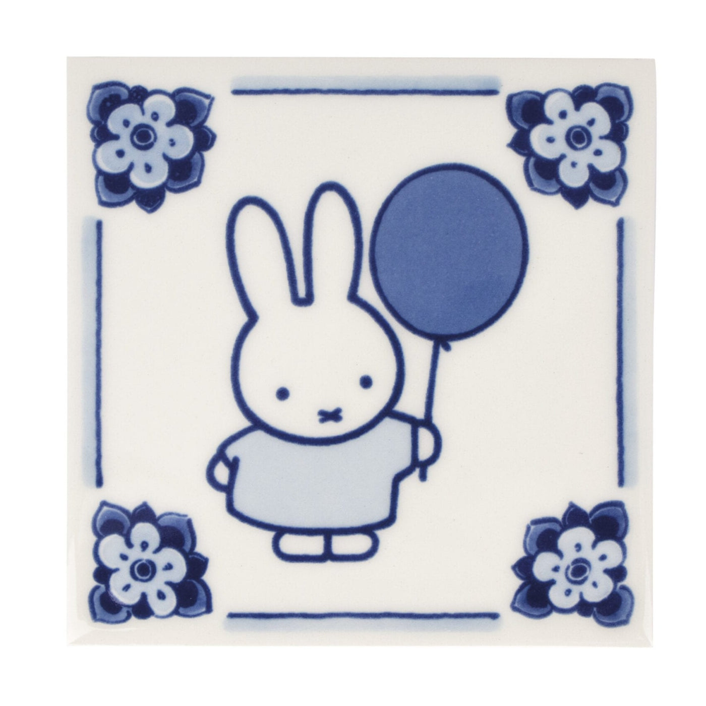 Tile Miffy With Balloon Delft Blue by Royal Delft