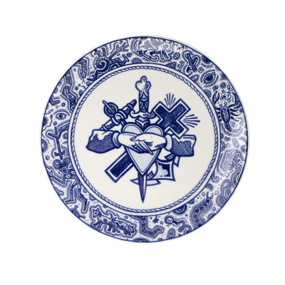 Faith, Hope & Love Decorative Plate by Delft Blue