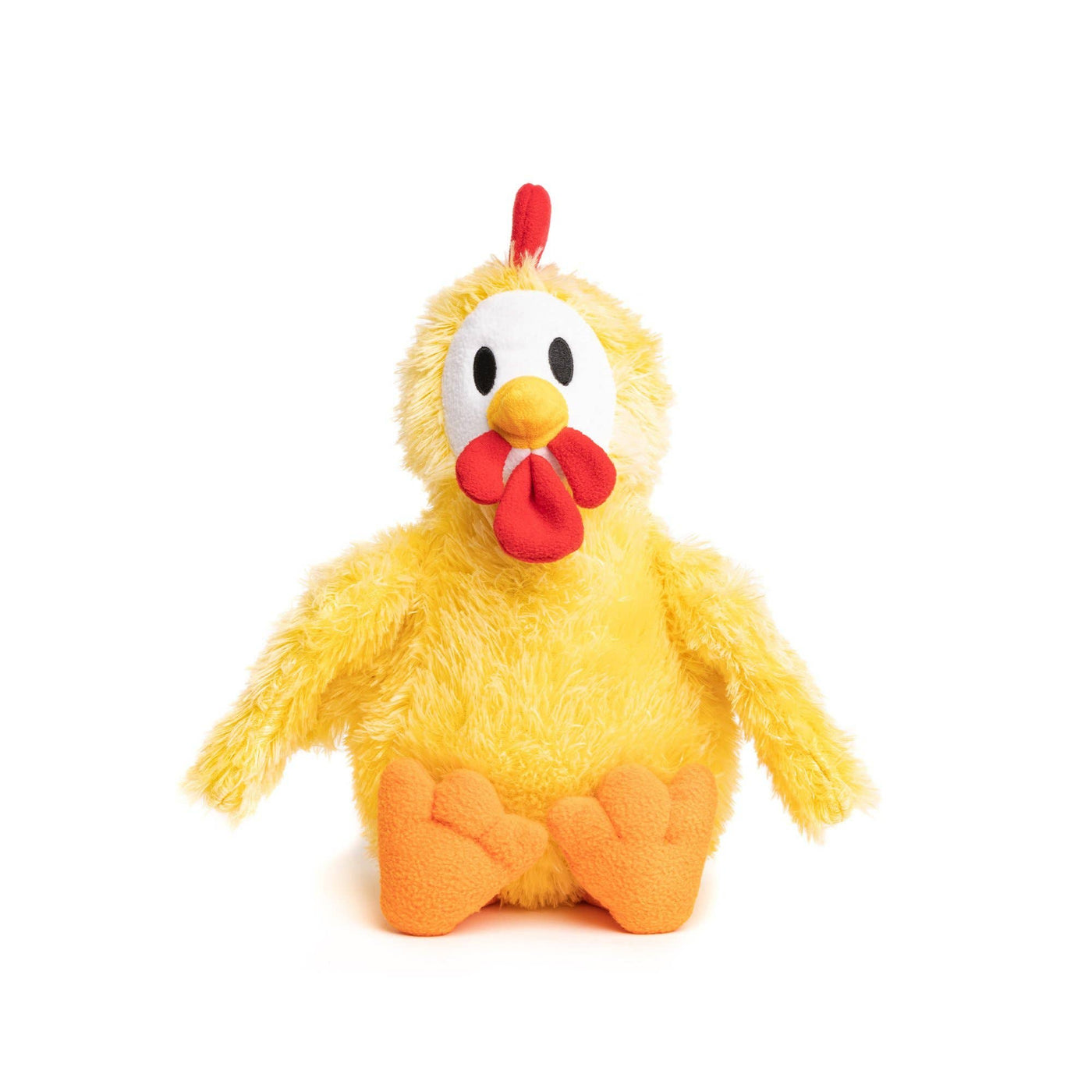 Fluffy Chicken Plush Dog Toy: Small