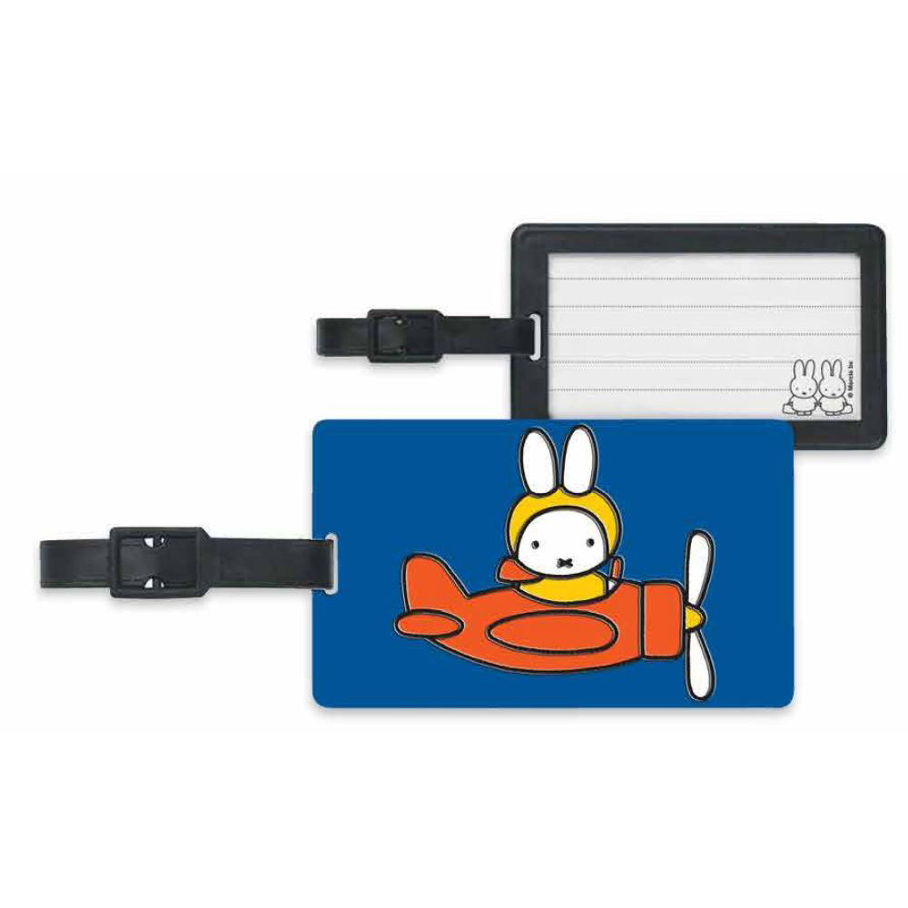 Miffy on Airplane Luggage Tag