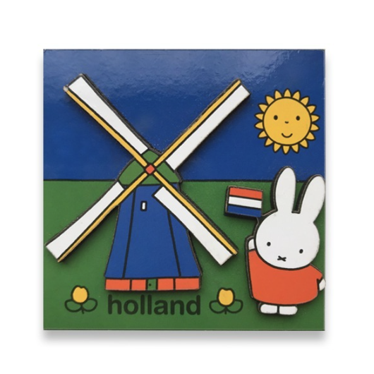 Miffy Holland Windmill Wood Magnet