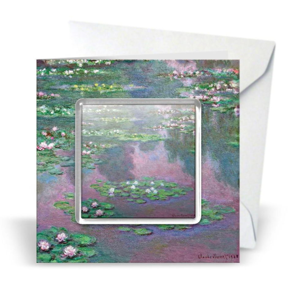 Monet Water Lilies Magnet Gift Card Set