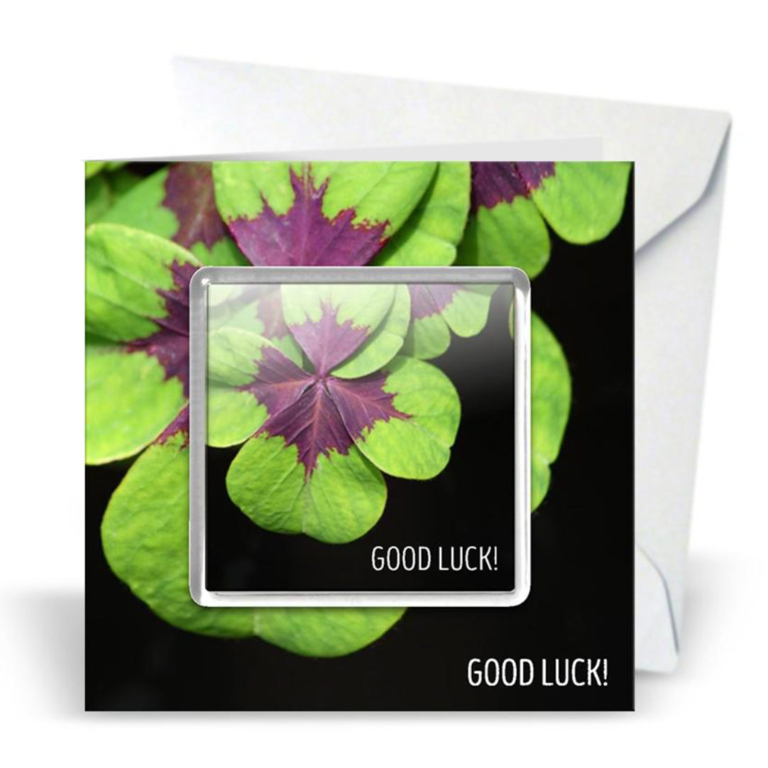Clover Greeting Card with Magnet