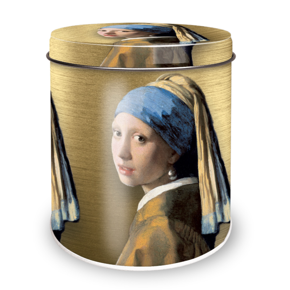 Vermeer Girl with a Pearl Earring Cookie Tin Container