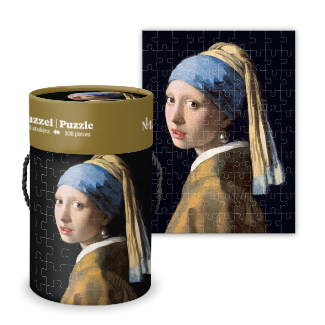 Puzzle Tube - Vermeer Girl with a Pearl Earring