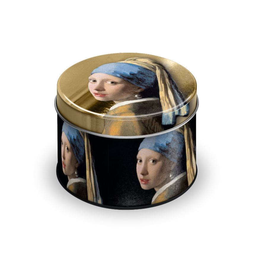 Vermeer Girl with a Pearl Earring Delicacy Tin Container