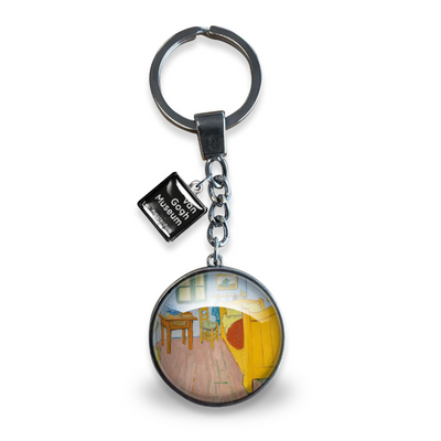 Van Gogh The Bedroom Glass Keychain