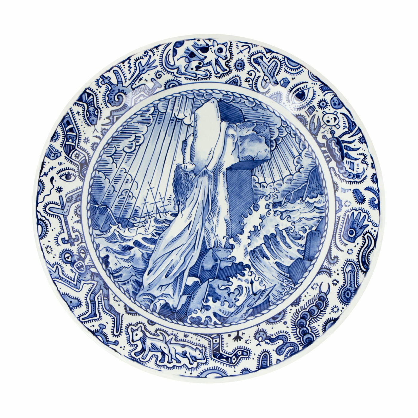 Plate Rock of Ages Hand-Painted by Royal Delft