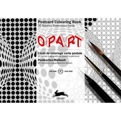 Pepin Postcard Coloring Books - Op Art