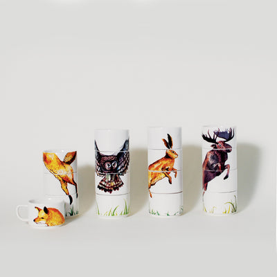 Forest Friends Owl Stacking Mugs