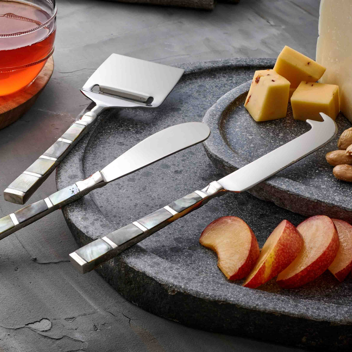 Abalon Artisan Forged Cheese Knives