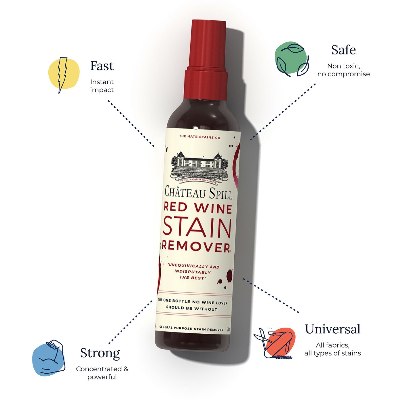 Chateau Spill Red Wine Stain Remover by Hate Stain Company