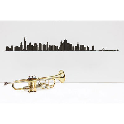 49.25” XL City Skyline Silhouette - Chicago by The Line