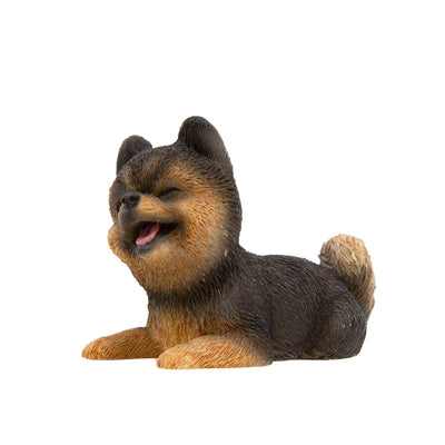 Pomeranian Statue Set with Mat 1:6 (2)