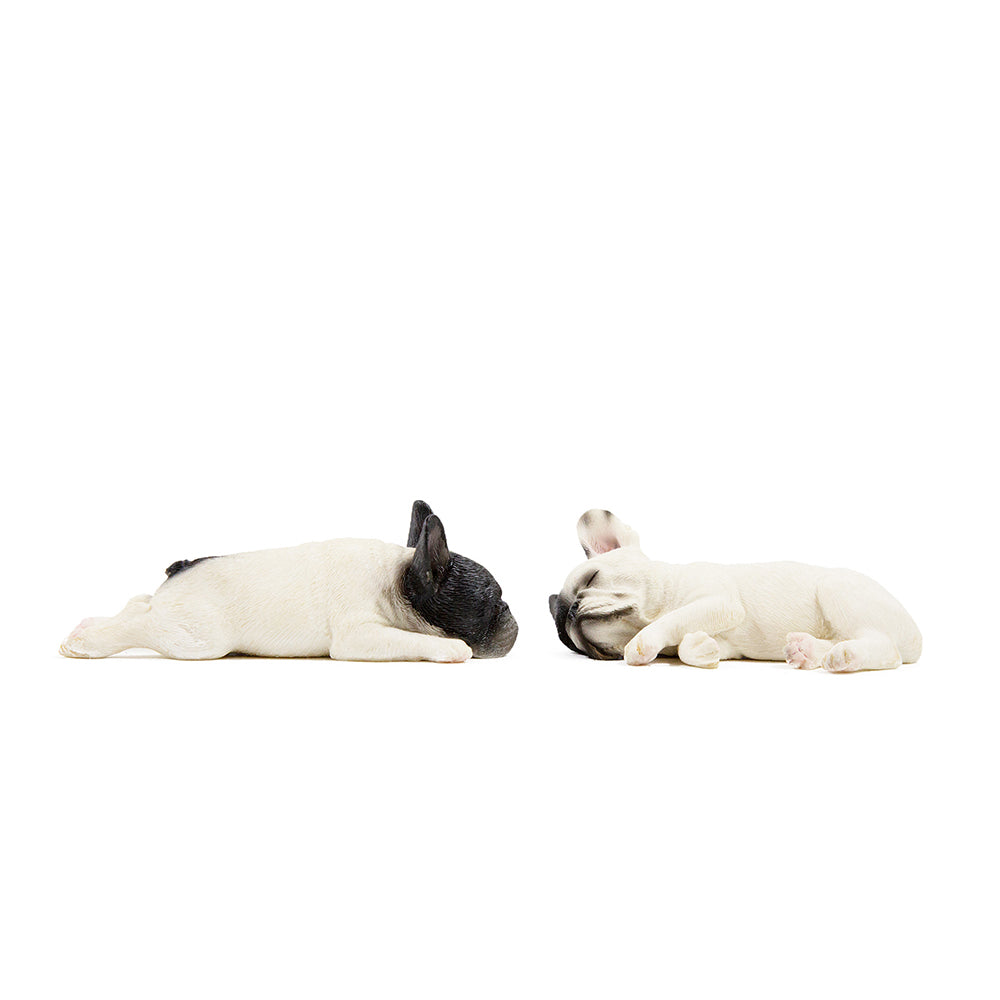 Sleeping French Bulldog Statue Set (1-3) 1:6