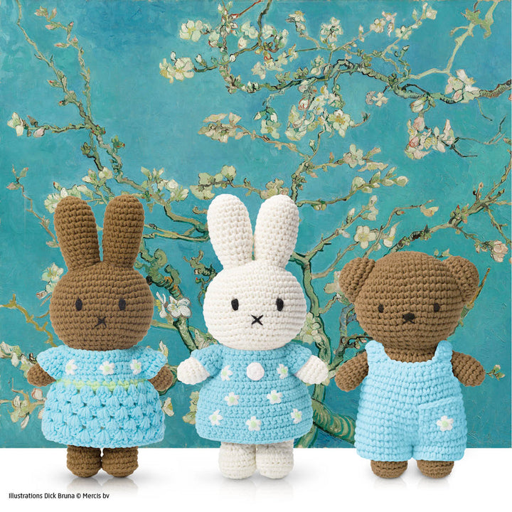Crocheted Boris Van Gogh Almond Blossom Overall by Just Dutch