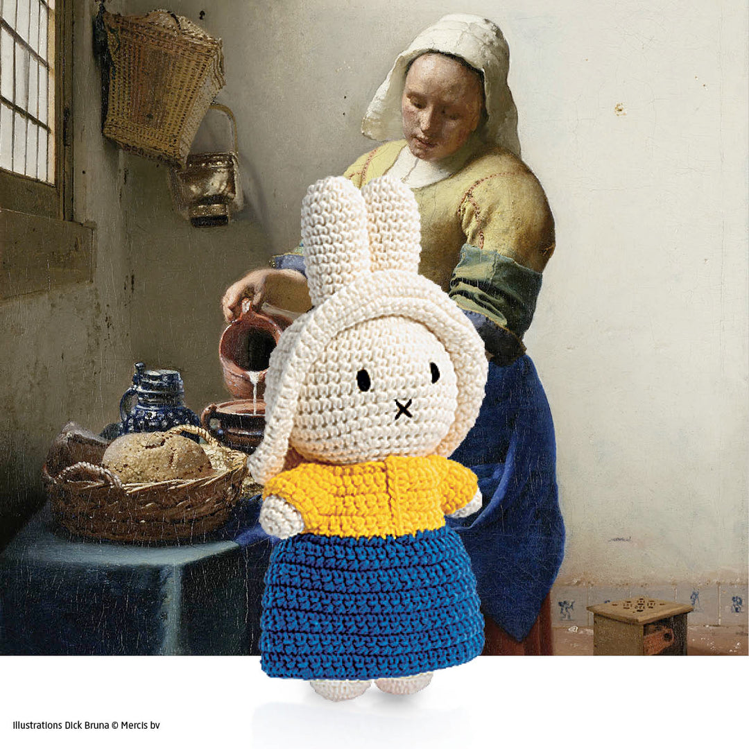 Crocheted Miffy in Milkmaid Dress by Just Dutch | zillymonkey