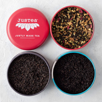 Organic Black Tea Trio Tin & Spoon by Justea