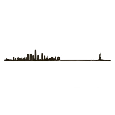7.5" City Skyline Silhouette Mini Magnet - New York City
