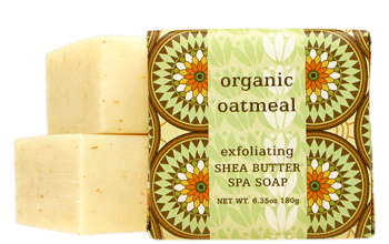 Organic Oatmeal Exfoliating Shea Butter Soap Bar